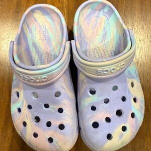 CROCS Kids' Pastel Swirl Clogs Size 13C